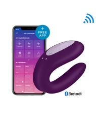Vibromasseur pour couple Double Joy (violet) – Satisfyer