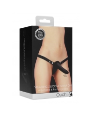 Vibrating Silicone Strap-On Adjustable - Ouch
