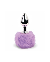 Mini Plug anal Bunny Tail (purple) - Feelztoys