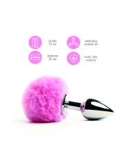 Mini Analer Stecker Bunny Tail (pink) - Feelztoys