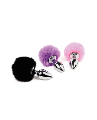 Mini Buttplug Bunny Tail (pink) - Feelztoys