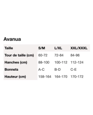 Babydoll & String Flowlace (White & Black) - Avanua