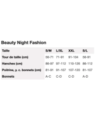 Babydoll & String EVE (Black) - Beauty Night