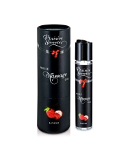 Huile de massage comestible Litchi - Plaisirs Secrets