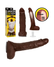 Realistic XXL Dildo Jason Luv 25cm (brun) - Doc Johnson