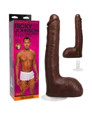 Gode ventouse réaliste XXL Ricky Johnson 26cm (brun) - Doc Johnson