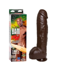 Realistischer Dildo XXL BAM Huge 34cm (brun) - Doc Johnson