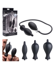 Expandable Butt plug Dark Inflator (11 cm) - Master Series