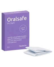 Oral Safe diga orale Latex Free (Vanilla) 8 pezzi.