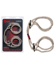 Japanese bondage cuffs for ankles or wrists Beige - Kink
