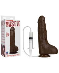 Bust It Strap-On-Me (Squirting Cock) 15cm (Black) - Doc Johnson