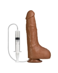 Bust It Strap-On-Me (gode qui éjacule) 15cm (Brun) - Doc Johnson