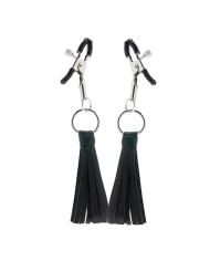 Nipple clamps with little whips (Black) - CalExotics