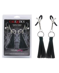 Nipple clamps with little whips (Black) - CalExotics