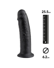 Dildo Realistic RealDeal 23cm (Schwarz) - King Cock