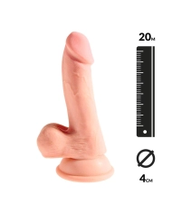 Realistischer Dildo mit Hodensack 3D 20cm - King Cock