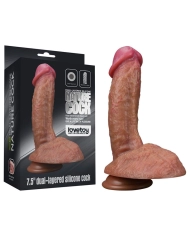 Dildo realistico a doppia densità (13.5 cm) - LoveToy Nature Cock