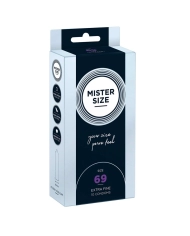 Préservatifs sur mesure Mister Size 69mm - 10pces.