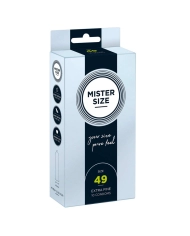 Préservatifs sur mesure Mister Size 49mm - 10pces.