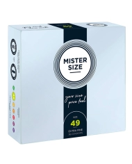 Préservatifs sur mesure Mister Size 49mm - 36pces.