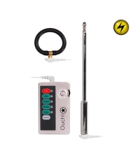 Electro-stimulating and vibrating urethral probe with cockring - Ouch!