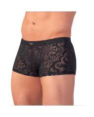 Caleçon Sexy noir Boxer avec motif tribal - Svenjoyment