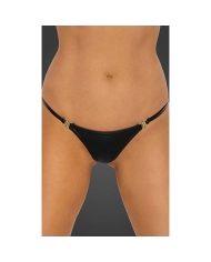 Sexy thong Powerwetlook P008 - Noir Handmade