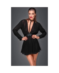 Mini Dress F150 Chiffon - Noir Handmade