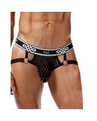 Thong Jock Ring (Black) - Male Power