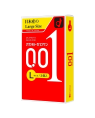 Preservativi Ultra Thin Okamoto 0.01 Large - 3 Preservativi