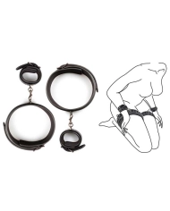 Kit di lacci BDSM polso e coscia - EasyToys