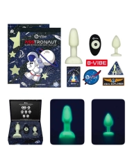 Glow-in-the-dark butt plugs set of 2 - B-Vibe Asstronaut