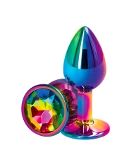 Anal Plug Alu Rear Assets Rainbow (S) - NS Novelties