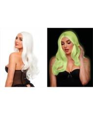 Fantasia parrucca (Bianco e fosforescente) - Jessie