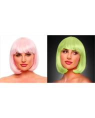 Fantasy Perücken (Pink & phosphoreszierend) - Cici