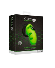 Phosphorescent silicone Cock cage - Ouch!
