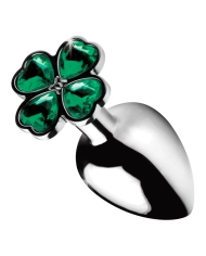 Aluminum anal plug with 4 clovers (M) Lucky Clover- Booty Sparks