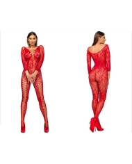 Bodystocking sexy Mirabella (rouge) - Anais