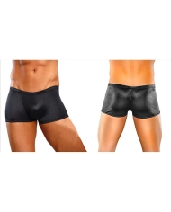 Sexy schwarze Unterhose Boxer Lo Rise Pouch - Male Power