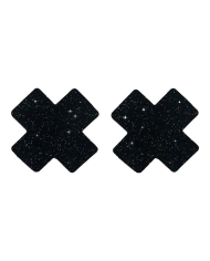 Cache-tétons adhésifs Nipple X Covers (Noirs) - Taboom