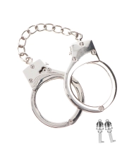 Metalic Handcuffs (Silver) - Taboom