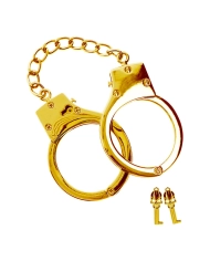 Metalic BDSM Handcuffs (Gold) - Taboom