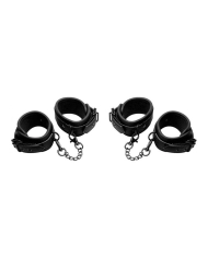 Kit d'attache BDSM poignets et chevilles Kinky Comfort - Master Series