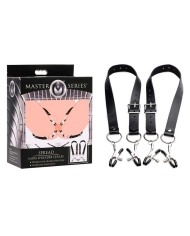 Spreader straps for vaginal lips - Master Series