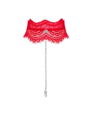 Collier Chocker Bergamore (Rouge) - Obsessive