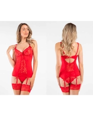 Ensemble de lingerie sexy Marzia (rouge) - Besired