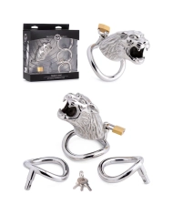 Cage de chasteté métallique Tiger King - Master Series