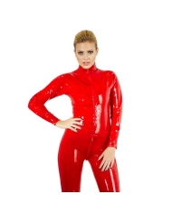 Red latex jumpsuit - The Late X Collection