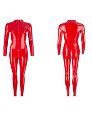 Eng anliegender Catsuit aus Latex Rot - The Late X Collection