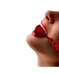 Bâillon Boule en silicone Ø 4 cm Rouge - Ouch!
